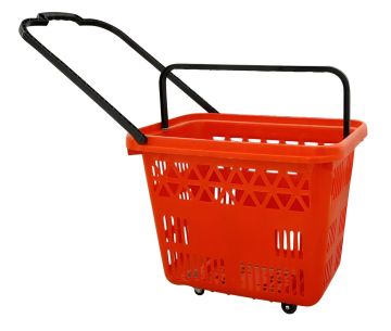 Кошница за пазаруване на колела 54 Л. червена