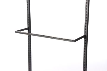 П-образна тръба за рондо и колона с лайсна L1000 мм черен мат