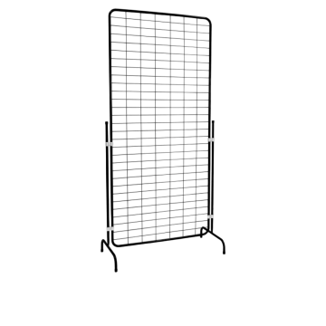 Решетка със стойка 900 × H1900 мм – черна