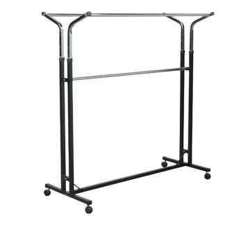 V-образен щендер с регулация, черен, 1250×600×H1200–1550 мм