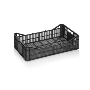 Олекотена пластмасова касетка 500×300×145 мм за горски плодове и гъби, с опция за капак