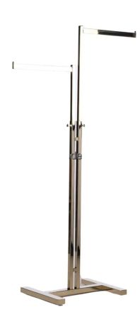 Щендер с два бастуна златен L900 x 400 x H1380 до H1700 мм
