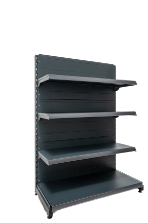 Крайстенен стелаж с плътен гръб Н1300 мм Eco Line