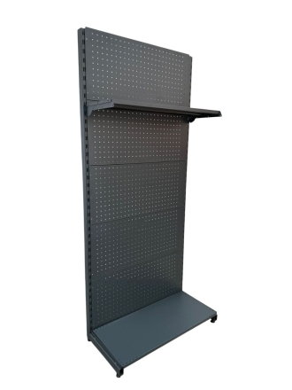 Крайстенен стелаж с перфориран гръб и рафт Н2000 мм Eco Line