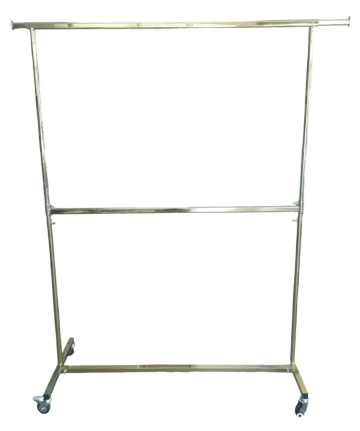 Двоен сгъваем щендер, златен L1500–2100×550×H1500–2200 мм