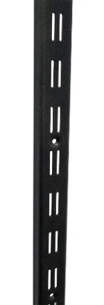 Профил за стена с тесни отвори Н2000 мм, черен мат, дебелина 1,5 мм