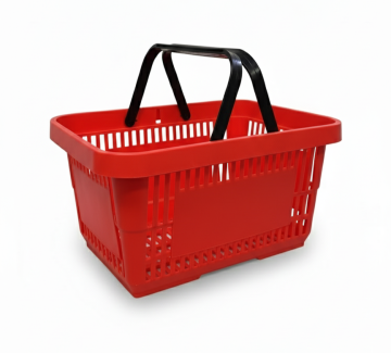 Пластмасова кошница 22 л червен мат