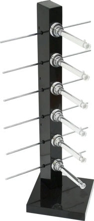 Поставка за 6 броя очила, черна 