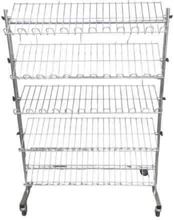 Щендер за обувки 5 етажа, хром