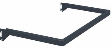 П-образна тръба за стелаж UB-1 L66,5 см / D25 тъмно сив мат