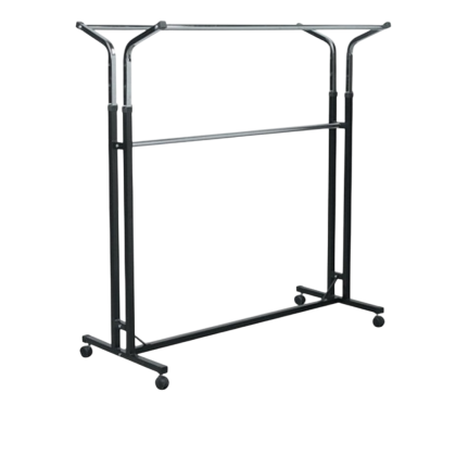 V-образен щендер с регулация, черен, 1250×600×H1200–1550 мм