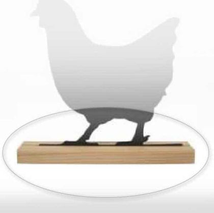 Дървено трупче за PVC табелки животни 21 см