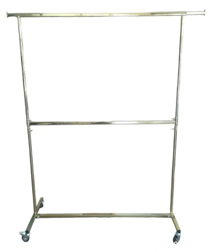 Двоен сгъваем щендер, златен L1500–2100×550×H1500–2200 мм