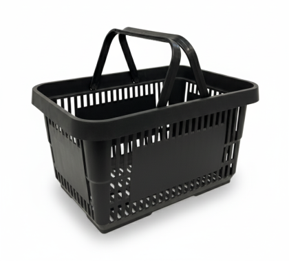 Пластмасова кошница 22 л черен мат