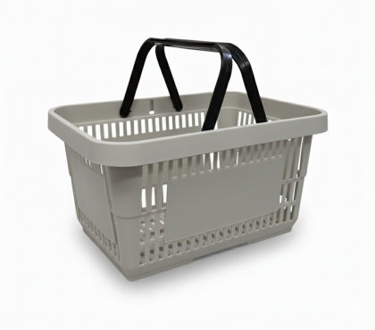 Пластмасова кошница 22 л светлосив мат