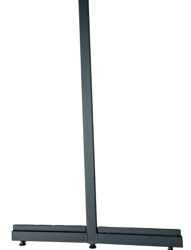 Завършващ крак H1300 D400 см за крайстенен стелаж до 70 кг на рафт тъмно сив мат 
