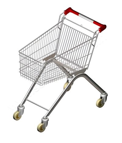 Метална количка за пазаруване,  100 Л.