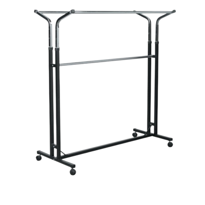 V-образен щендер с регулация, черен, 1250×600×H1200–1550 мм