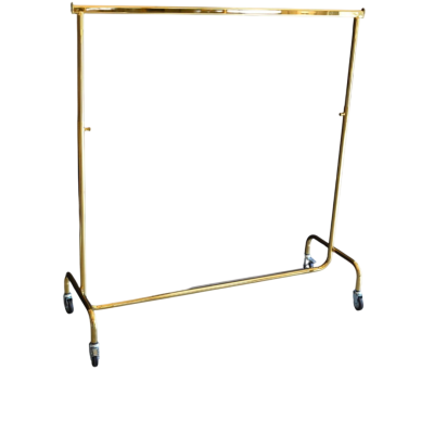 Единичен сгъваем щендер с регулация, златен, L1500–2100×550×H1500–2200 мм