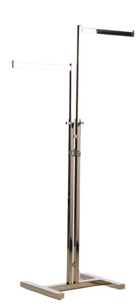 Щендер с два бастуна златен L900 x 400 x H1380 до H1700 мм
