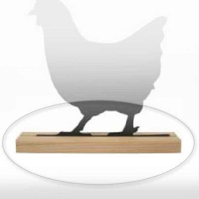 Дървено трупче за PVC табелки животни 21 см