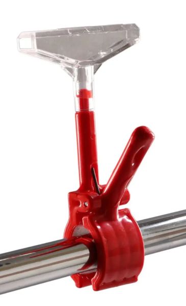 Комплект щипка червена + рамка А4 червена с прозрачен джоб