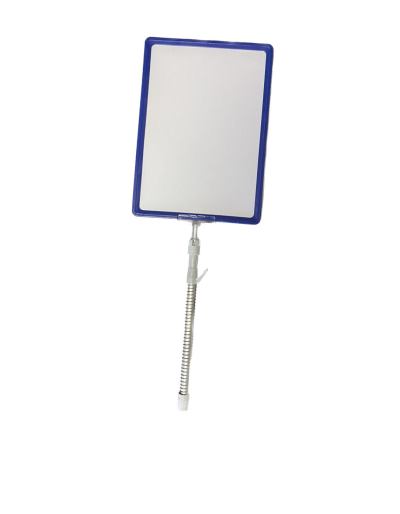 Комплект стойка за промо кош с пружина + рамка А4 червена с прозрачен джоб