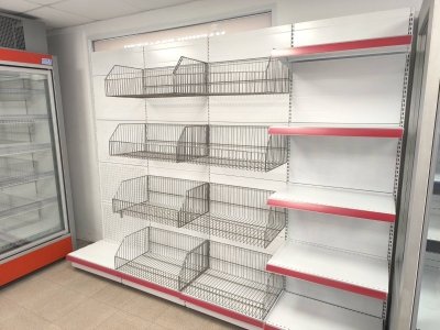 Крайстенен стелаж за хляб с телени кошове Max Line