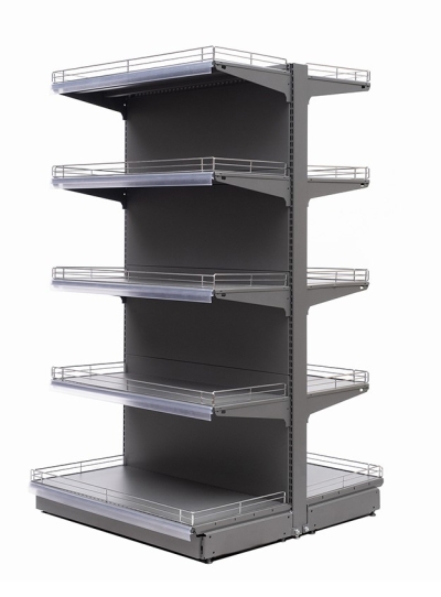 Островен стелаж с плътен гръб Max Line