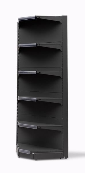 Вътрешен ъглов стелаж с плътен гръб Max Line