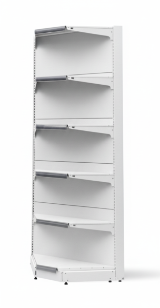 Вътрешен ъглов стелаж с плътен гръб Max Line