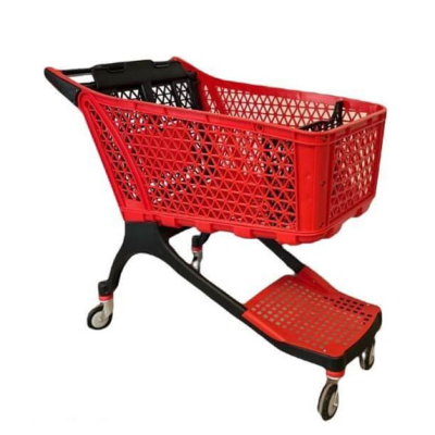 Пластмасова количка 150 л с детска седалка и разделител