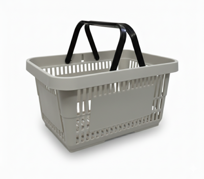 Пластмасова кошница 22 л светлосив мат