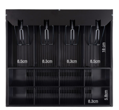 Касиерски сейф хоризонтален, метален