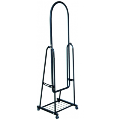 Огледало подвижно със стойка, черно