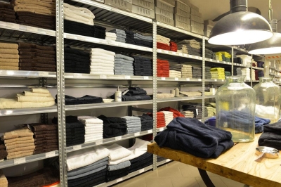 Метален складов стелаж поцинкован с 7 рафта H250хL120хD50 (200 кг на рафт)