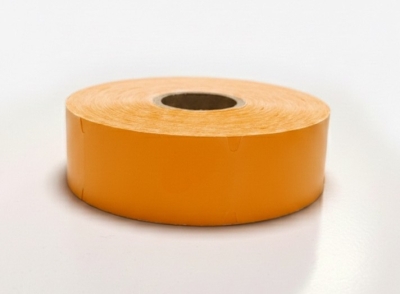 Картонени стелажни етикети на ролка 38 х 70 мм, ОРАНЖЕВИ 1000 бр.