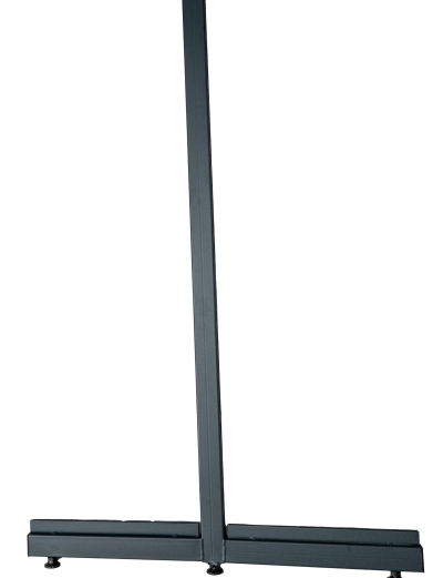 Завършващ крак H1300 D400 см за крайстенен стелаж до 70 кг на рафт тъмно сив мат 